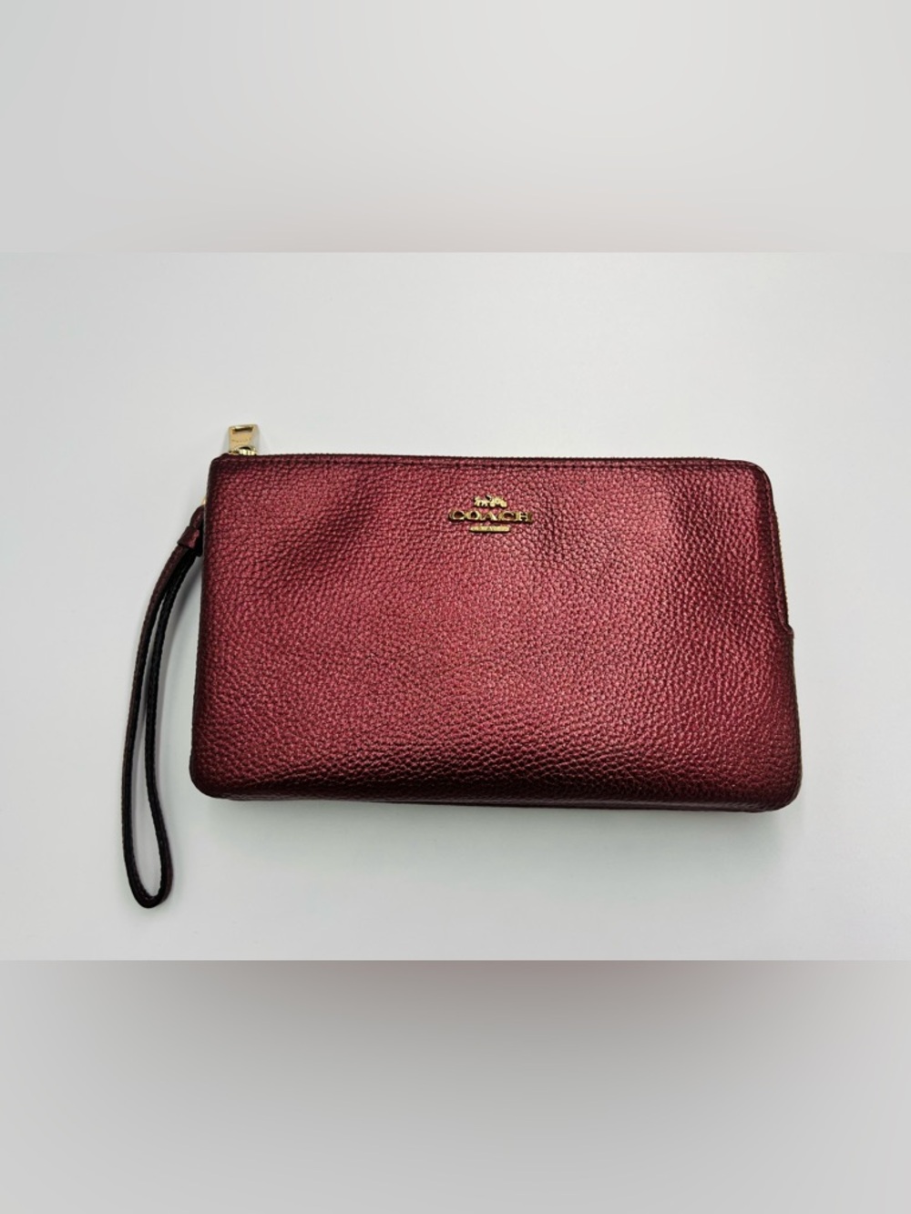 Coach Double Zip Large Wristlet EUC - Picture 1 of 9